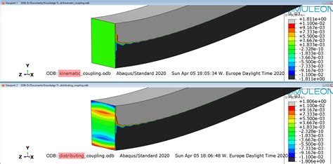 The surface-based <strong>coupling</strong> constraint in ABAQUS provides <strong>coupling between</strong> a reference node and a group of nodes referred to as the “<strong>coupling</strong> nodes. . Kinematic coupling vs distributed coupling